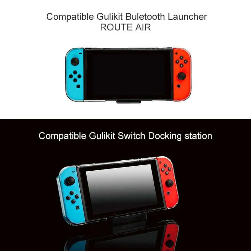 Прозрачный стеклянный чехол Gulikit - NS17 для Nintendo Switch NS совместимый защитный ROUTE AIR Dock