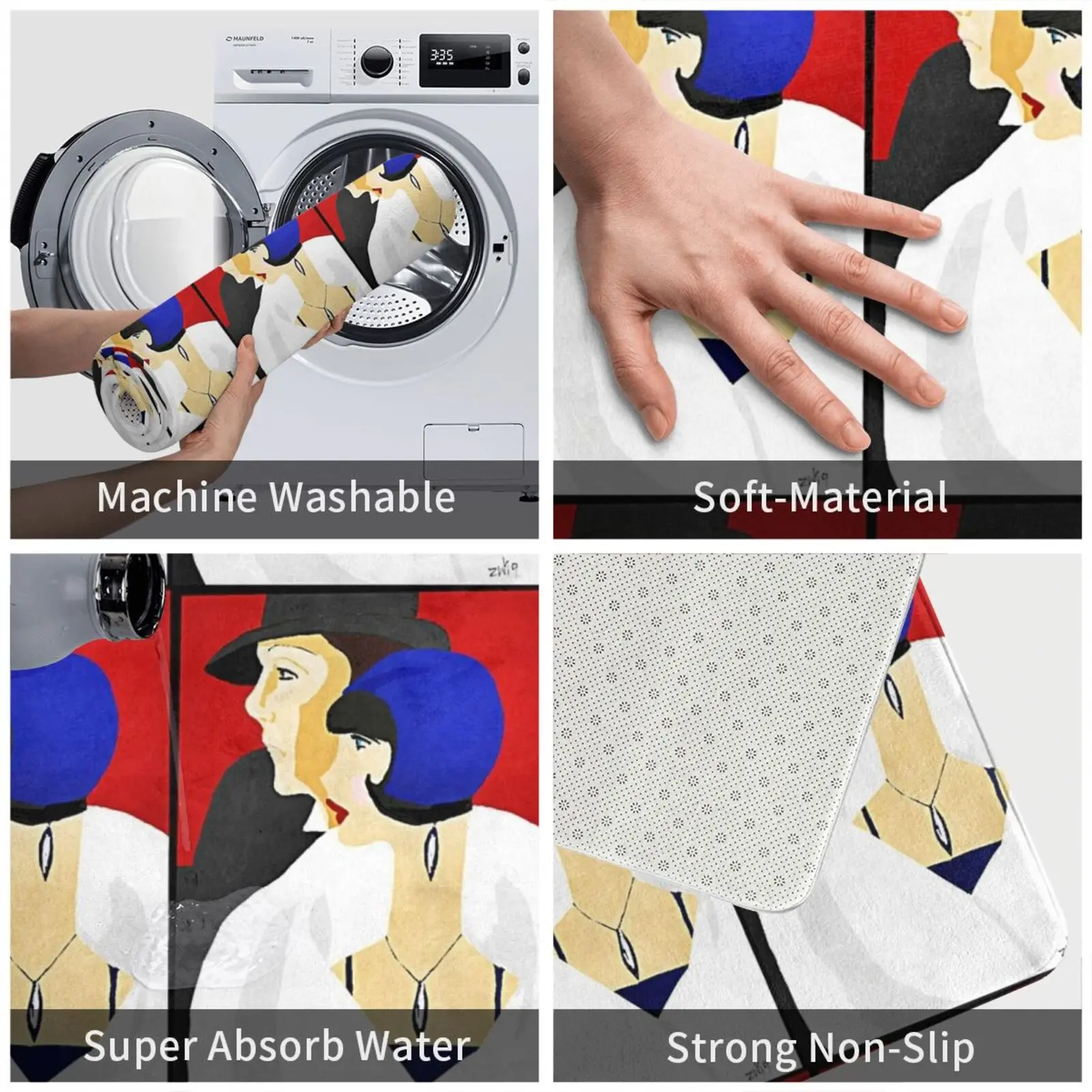 Ковер 126 из ткани Фишер в стиле арт деко ковер мисс Джек Робинсон Mfmm|Коврик| |