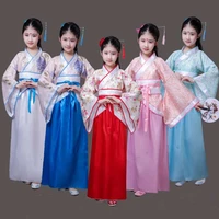 100 170cm children traditional cosplay china dress party hanfu cheongsam kids new year costumes dance clothes for girls