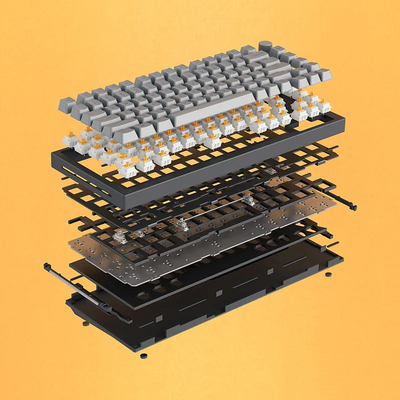 GMMK PRO индивидуальная 75% механическая клавиатура DIY Kit Hot Swap RGB PCB CNC алюминиевый