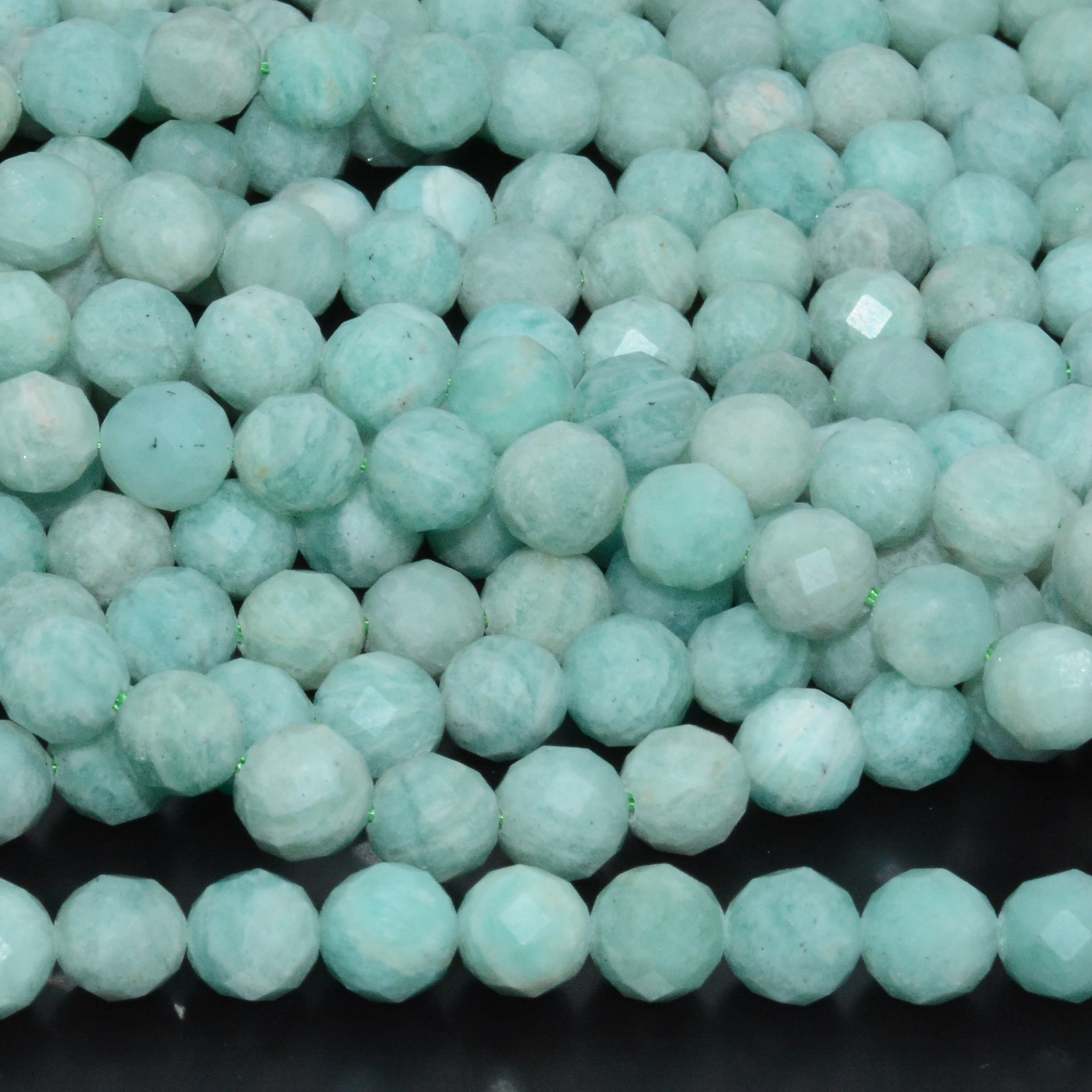 Натуральные светильник ые Граненые Круглые бусины 8 мм из Перу амазонита |