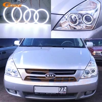 for kia carnival 2006 2007 2008 2009 2010 2011 2012 2013 excellent ultra bright cob led angel eyes halo rings day light