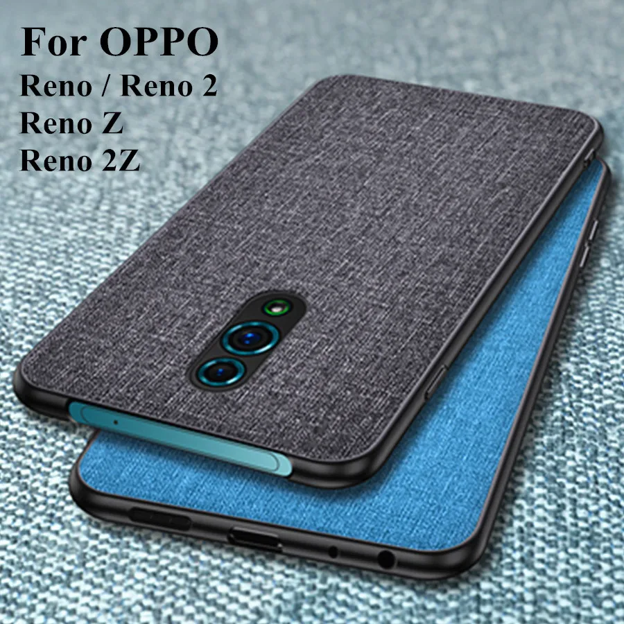 Чехол для OPPO Reno 2 6 5 дюйма роскошный Мягкий тканевый защитный чехол из жесткого