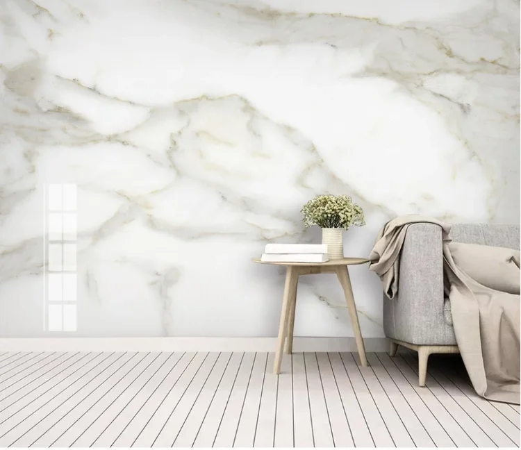 Абстрактная Белая Мраморная настенная бумага тканевая Большая фотография