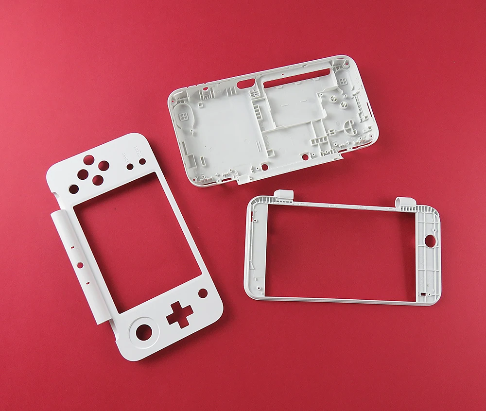 Для новых 2DS XL LL для новых 2DS LL Белый пластиковый корпус Оболочка Чехол сменная часть набор пластин