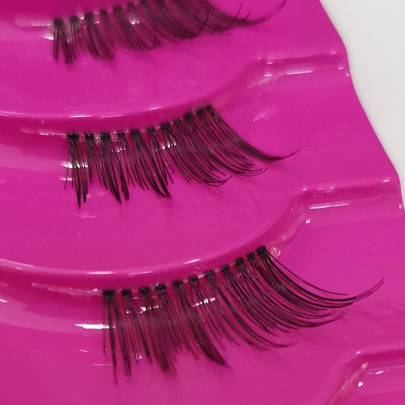 5 пар полунакладных ресниц естественные крест-накрест грязные густые Мягкие