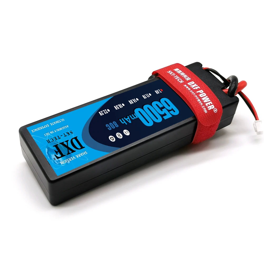 Жесткий Чехол для аккумулятора DXF 2S 7 4 V 6500mAh 80C Max 160C Deans/T XT60 XT90 XT90S TRX 2 шт. автомобиля