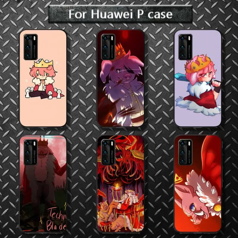 

Top Game Technoblade Blood God Phone Case for huawei P40 pro lite P8 P9 P10 P20 P30 psmart 2019 2017 2018