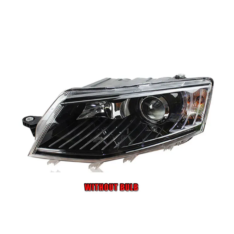 without bulb version 2 шт. автомобильный стиль светодиодный фары для Skoda Octavia для Octavia Головной фонарь светодиодный объектив двойной луч H7 HID Xenon bi xenon объектив - Цвет: without bulb version