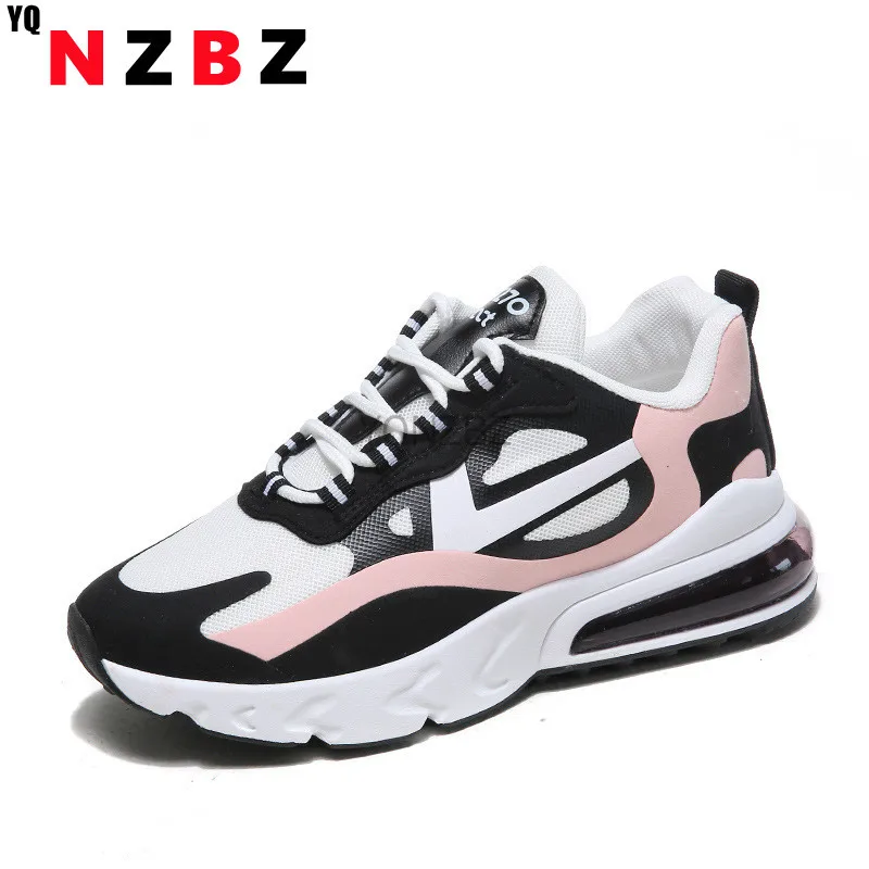 

2021 new thick-soled sports shoes women's shoes student shoes breathable multi-color women's sports shoes plus size shoes