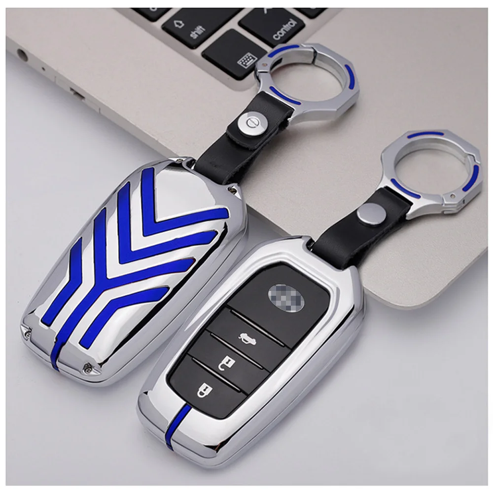 Чехлы для автомобильных ключей из цинкового сплава Toyota Fortuner Rav4 Camry Highlander Crown Corolla