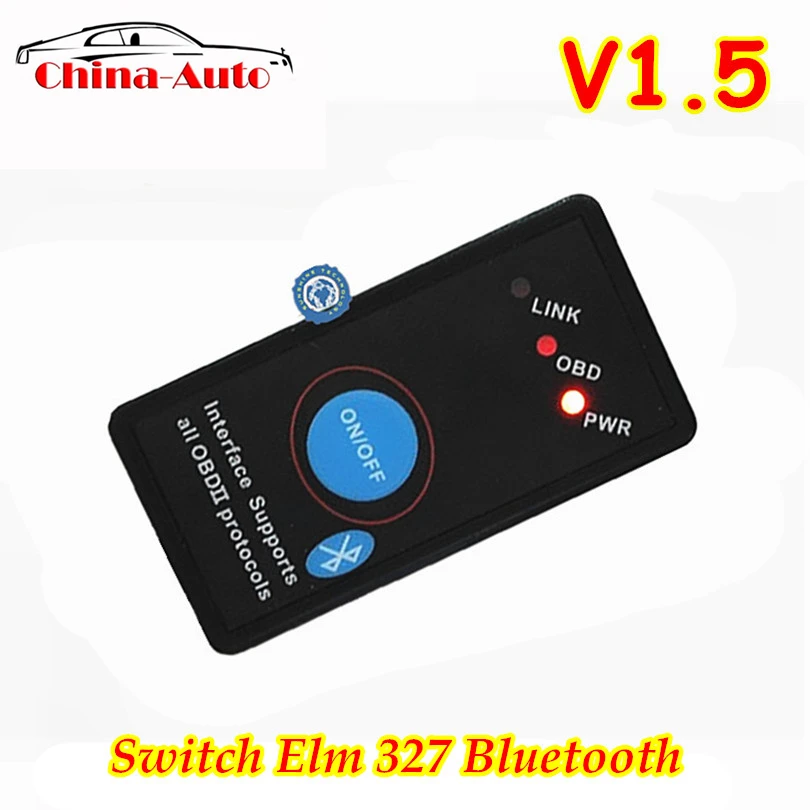 V1.5 Мини ELM327 Bluetooth OBD2 V1.5 OBD2 умный автомобильный диагностический интерфейс ELM 327 Переключатель ВКЛ/ВЫКЛ беспроводной инструмент автоматического сканирования