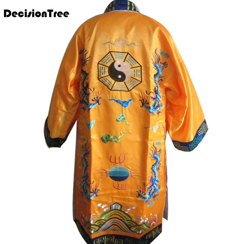 Фото 2021 мужские хлопковые кунг-фу тайские униформы taoist robe crosstagown wing chun Костюмы Одежда зеленые белые красные синие №1