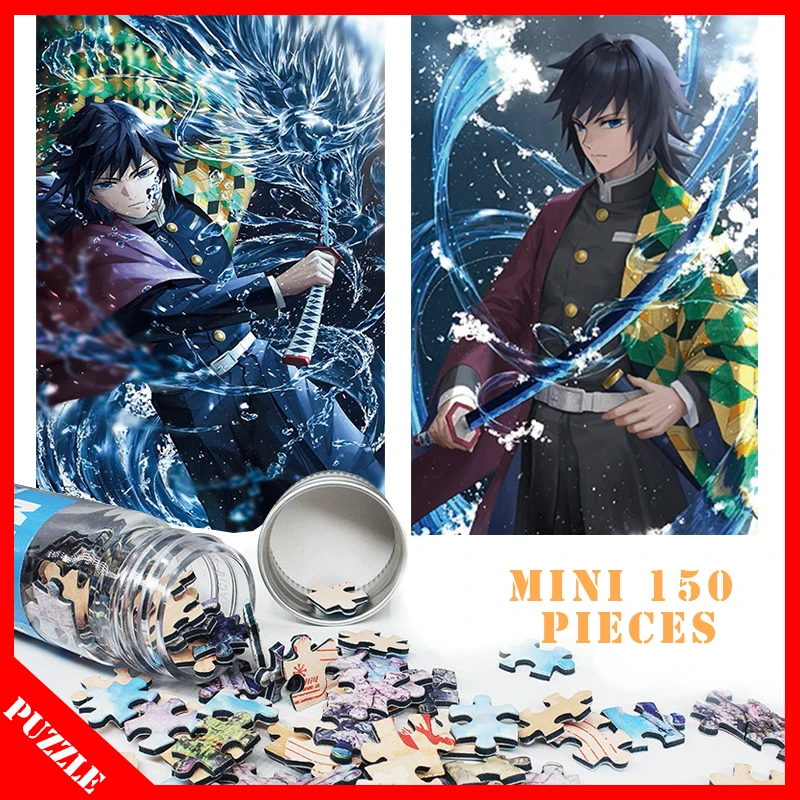 

Demon Slayer Mini 150 Pieces Jigsaw Wooden Anime Test Tube Puzzles Children Adults Game DIY Toys Kimetsu No Yaiba Tomioka Giyuu