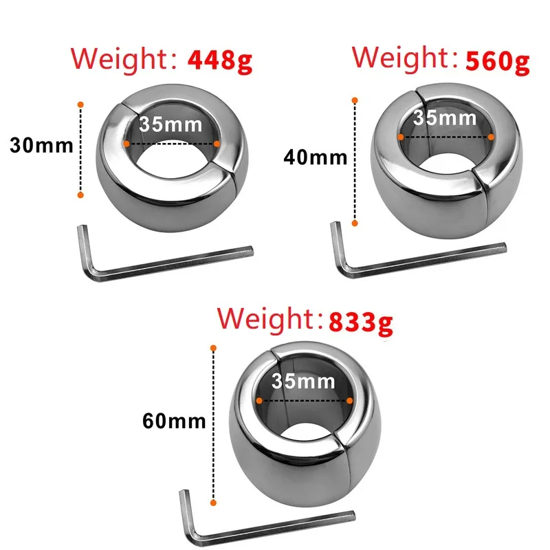 Растяжки для яичек из нержавеющей стали 3 размера|ball weight|testicle stretchercock ring metal |
