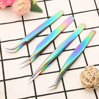 Профессиональный пинцет для наращивания ресниц высокоточный набор пинцетов из