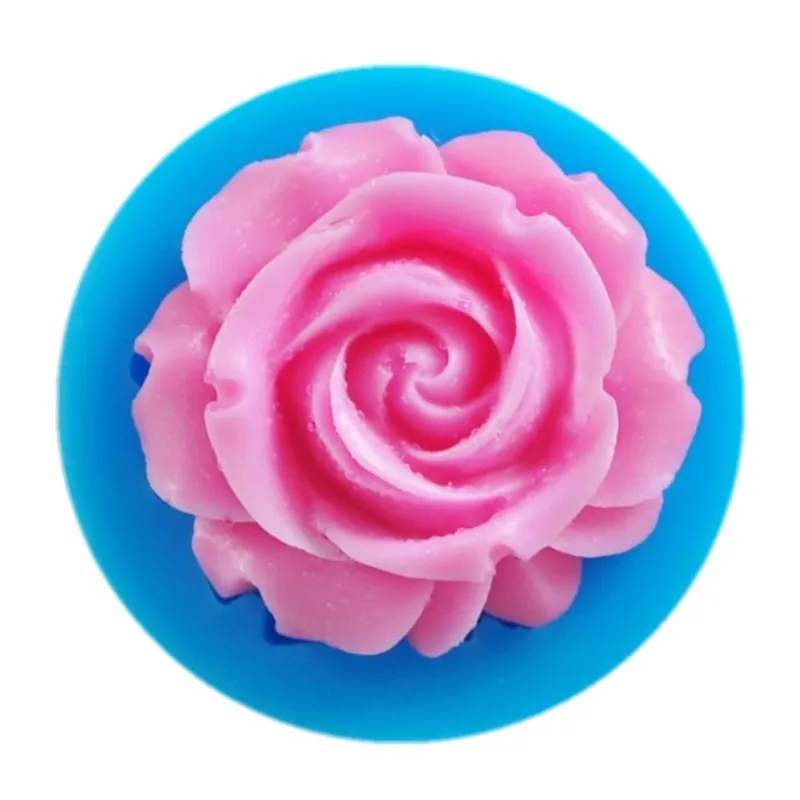 

Rose Silicone Cake Mold 3D Flower Fondant Mold Cupcake Jelly Candy Chocolate Decoration Baking Tool Colorful Moulds