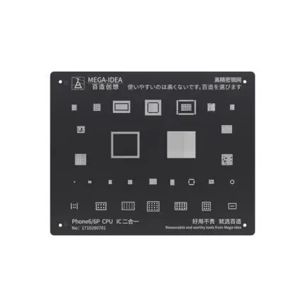 Трафарет BGA для iPhone 5/6/6P/6S/7/8/8P/X/XS Max/XR/11/11pro Max ЦП ОЗУ Wi Fi IC Reball Pin Tin сеть припоя