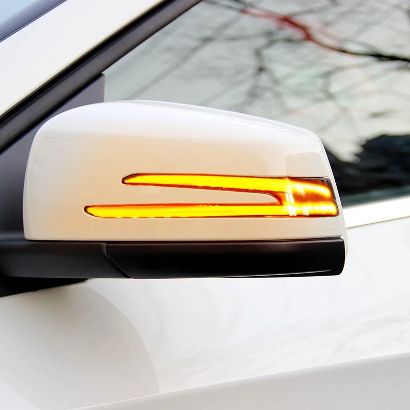 

2x LED Rearview Mirror Flowing Turn Signal Light For Mercedes Benz W176 W246 W212 W204 C117 W221 W218 X156 X204 Class A B E C S