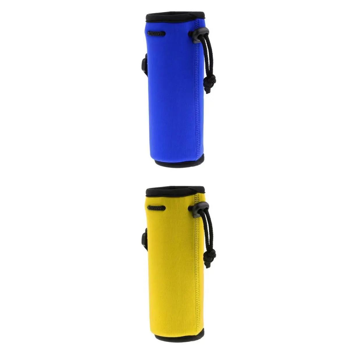 

2 PCS Insulated Sports Water Bottle Holder Carrier, Flask Bottles Drawstring Neoprene Sleeve, Hiking Travel Climbing