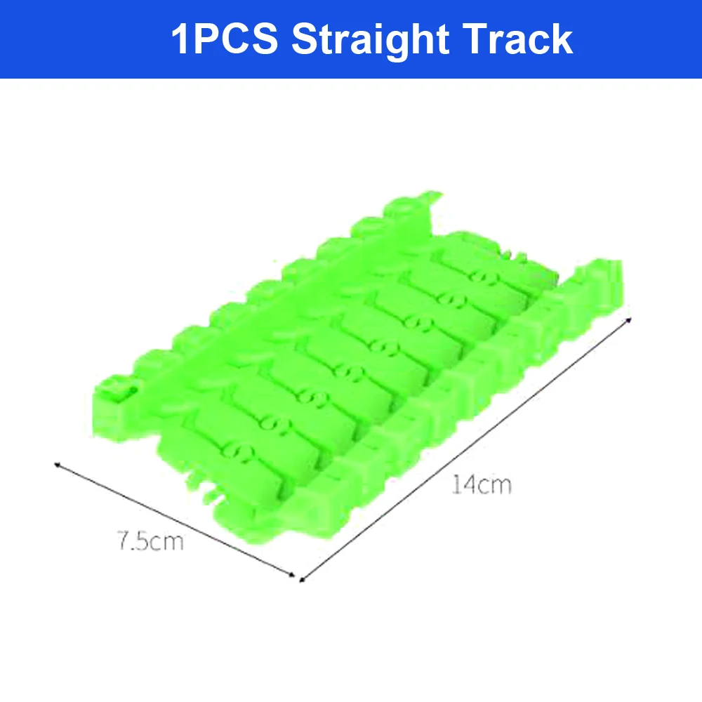 1PC STRAIGHT TRACK 5,5 см железнодорожные автомобильные игрушки DIY универсальные аксессуары для светящихся магических гоночных треков Развивающие игрушки для Дети Детские подарки - Цвет: 1PC STRAIGHT TRACK