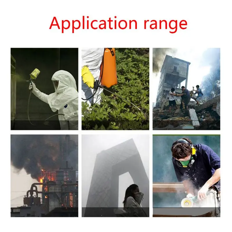 

Full Face Respirator Gas Mask Safety Chemical Anti-Dust Filter Military Eye Goggle Set Workplace Painting Spraying Safety