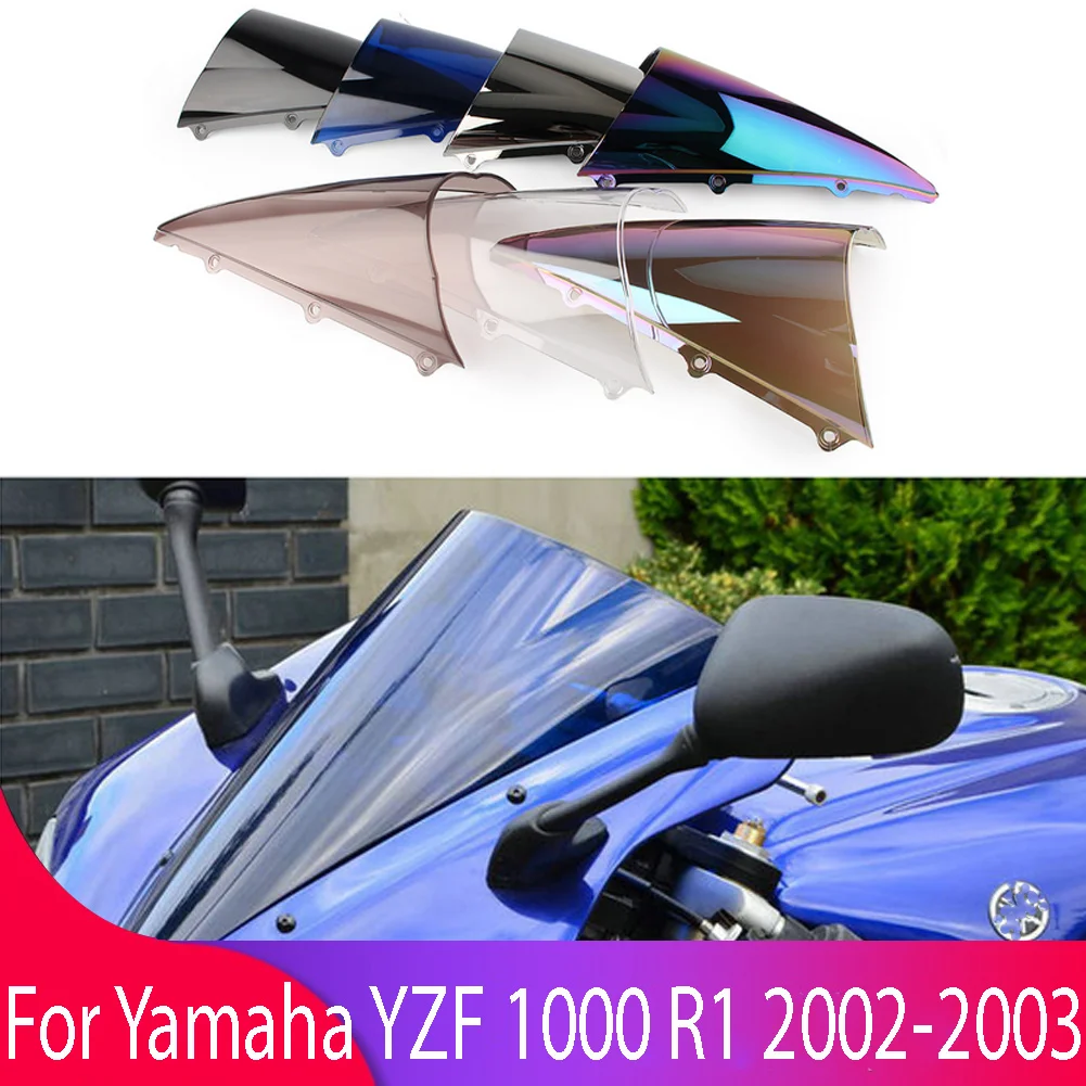 

Cafe Racer Motorcycle Accessories Windshield Motorbike Windscree Wind Deflector For Yamaha YZF R1/YZFR1/YZF-R1 1000 2002-2003