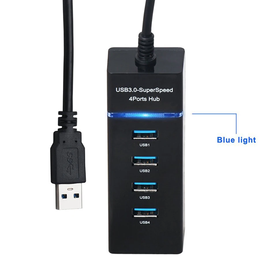 Universal Charger Adapter 3.0 USB Port Expansion Hub Splitter 4 Ports for Xbox One/S PlayStation 4/Slim/Pro High Speed | Электроника