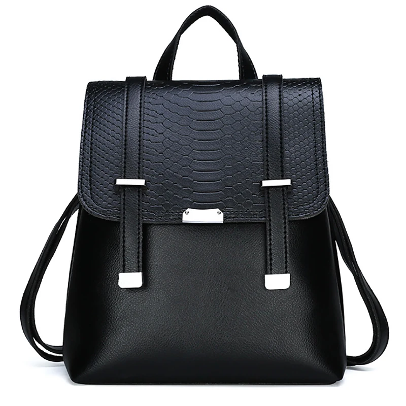 

Women's Backpack Crocodile Pattern Double Strap Casual Backpack Ladies Multi-purpose Outdoor Travel Shopping Commute Bags Hot