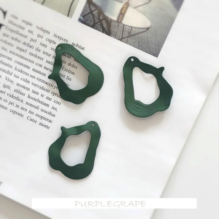 

Alloy Painting Pendant DIY Earrings Accessories Handmade Earrings Color Cold Wind Irregular Painting Pendant Material