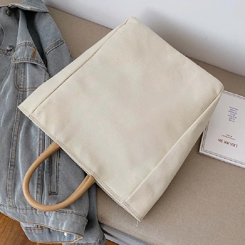 

2021 Hot Sale Casual Simplify Bag for Women New Fashion Larger Capacity Handbags Ladies Canvas Handbags Sac Bandouliere Femme Cc