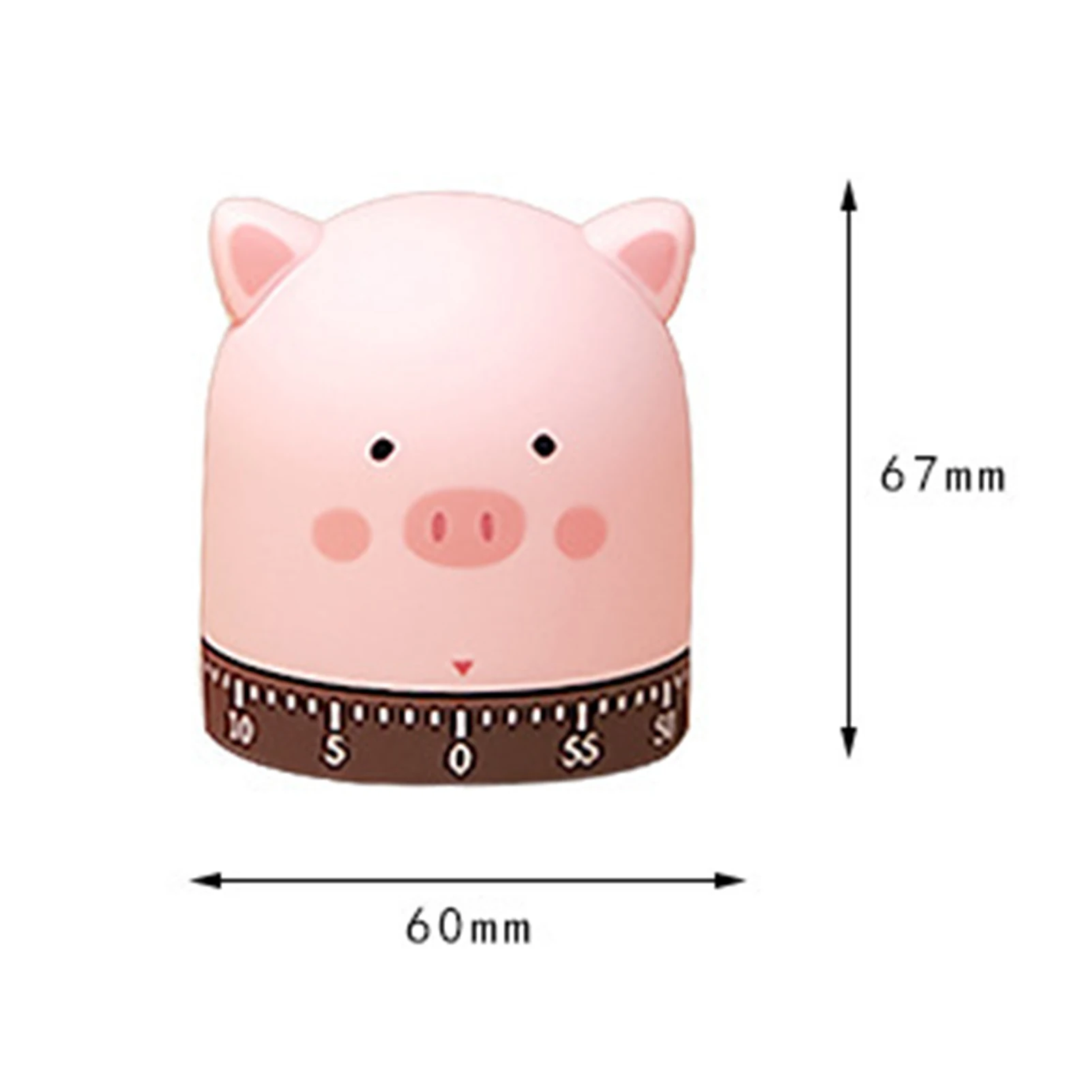 

Cartoon Piggy/Cat/Fox Cooking Kitchen Timer Countdown Mechanical Alarm Clock for Home Cooking Baking Frying Kitchen Tools