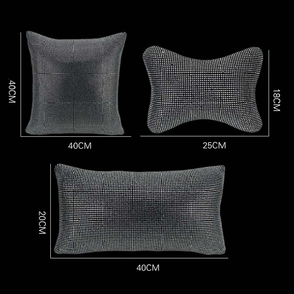 Роскошный блестящий бриллиантовый Стайлинг автомобиля интерьерное сиденье