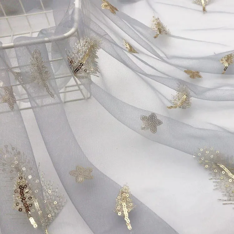Блестящая вышивка блестками фототкань для юбки-пачки фотоплатье ручная работа