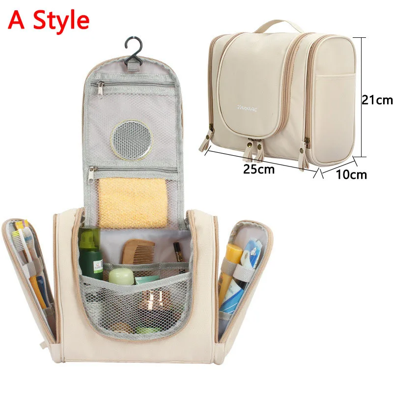 Women Portable Make Up Bag Folding Travel Woman Cosmetic Organizer Vanity Toiletry For Shower Makeup Pouch Toilet Bags | Багаж и сумки