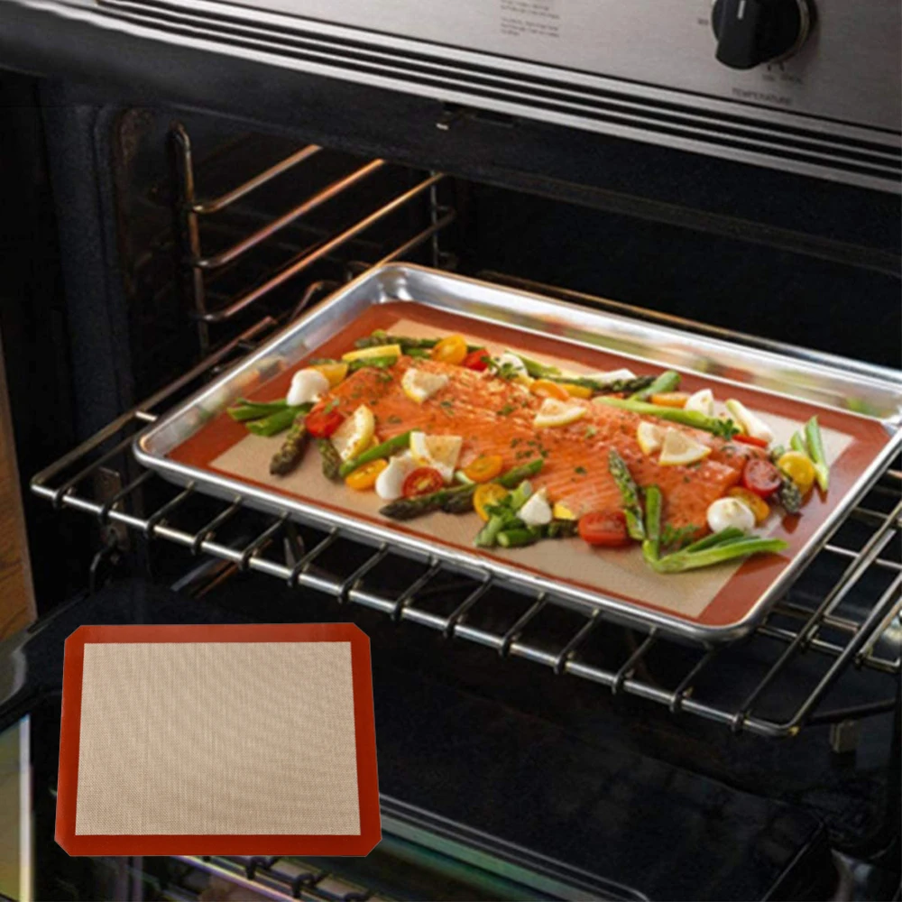 Силиконовые вилая кошма тепла ResistantOven выпечки сетка для Печенье Хлеб миндальное