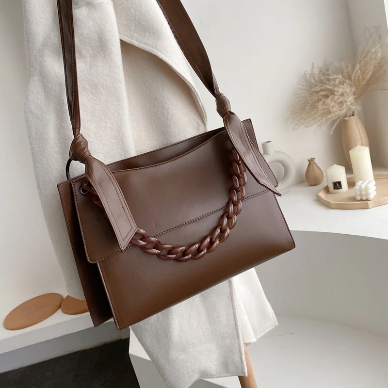 Элегантная винтажная женская сумка 2020 зимняя на плечо сумки через из