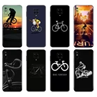 Черный чехол из ТПУ для Xiaomi Redmi 7A, 8, 8A, 9, 9A, 9C, чехол для Redmi Note 8T, 8 Pro T, Note 9, 9S, 9 Pro, чехол для велосипеда, велосипеда