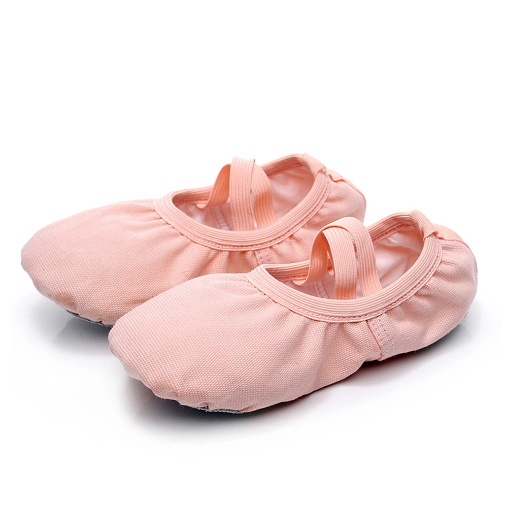 

Girls Ballet Shoes Canvas Soft Sole Ballet Dance Slippers Children Practise Ballerina Shoes Women Dance Shoes Pink Color
