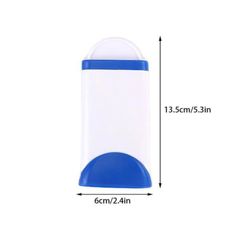 Blue small Magic Clean Brush Reusable Self-Cleaning Pet Hair Brush Set Double Lint Remover Fur Scrub Clothes Bag Dust Brusher - Цвет: Blue small