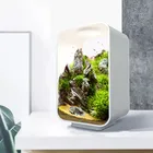 Аквариумы Настольный умный аквариум Бетта мини акриловый аквариум Бетта маленький экологический Золотой аквариум супер белый маленький аквариум