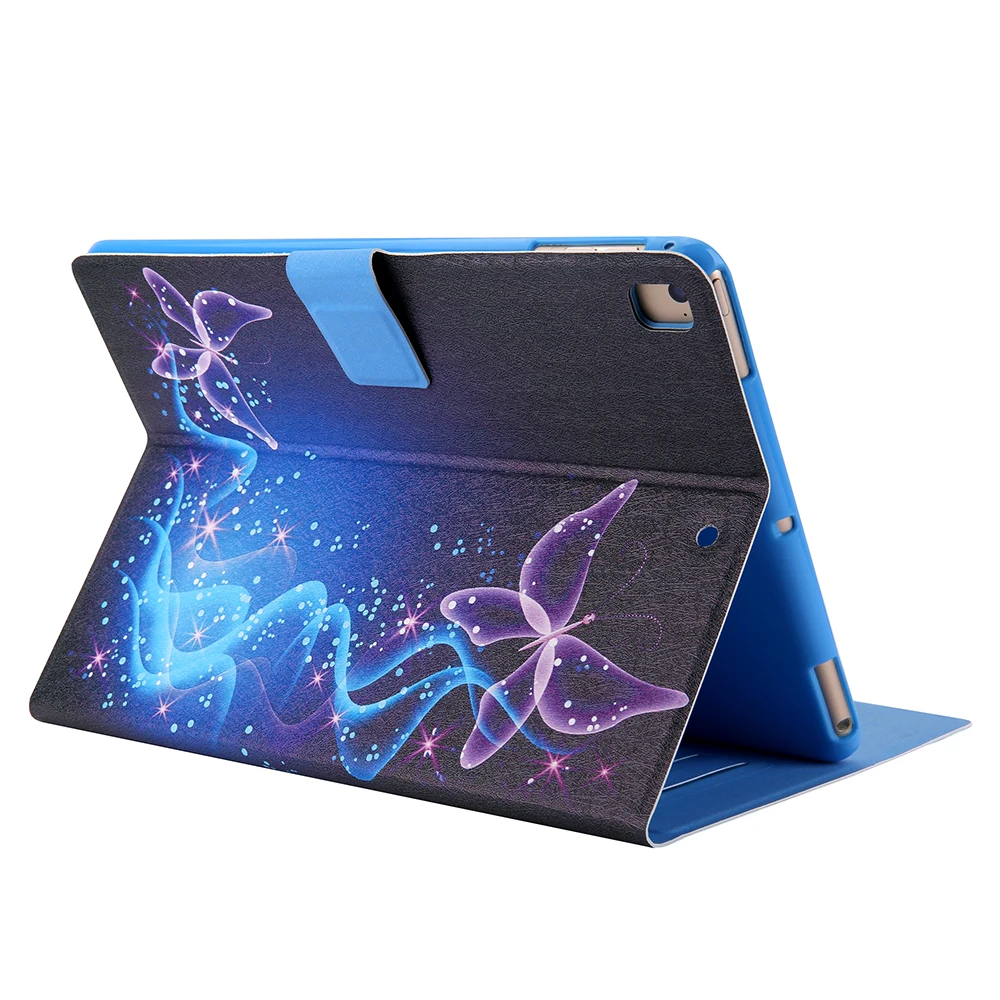 Чехол для iPad 7 10 2 чехол Air 3 Pro 5 защитный из искусственной кожи с подставкой и