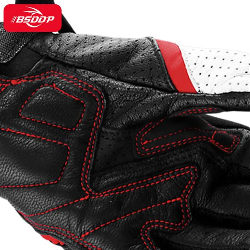 Кожаные Мотоциклетные Перчатки Guantes водонепроницаемые дышащие митенки для езды