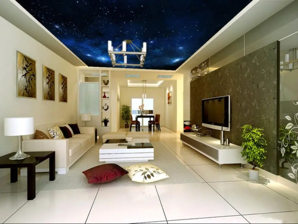 wallpaper for walls 3 d for living room 3d ceilings fantasy night sky background wall free global shipping