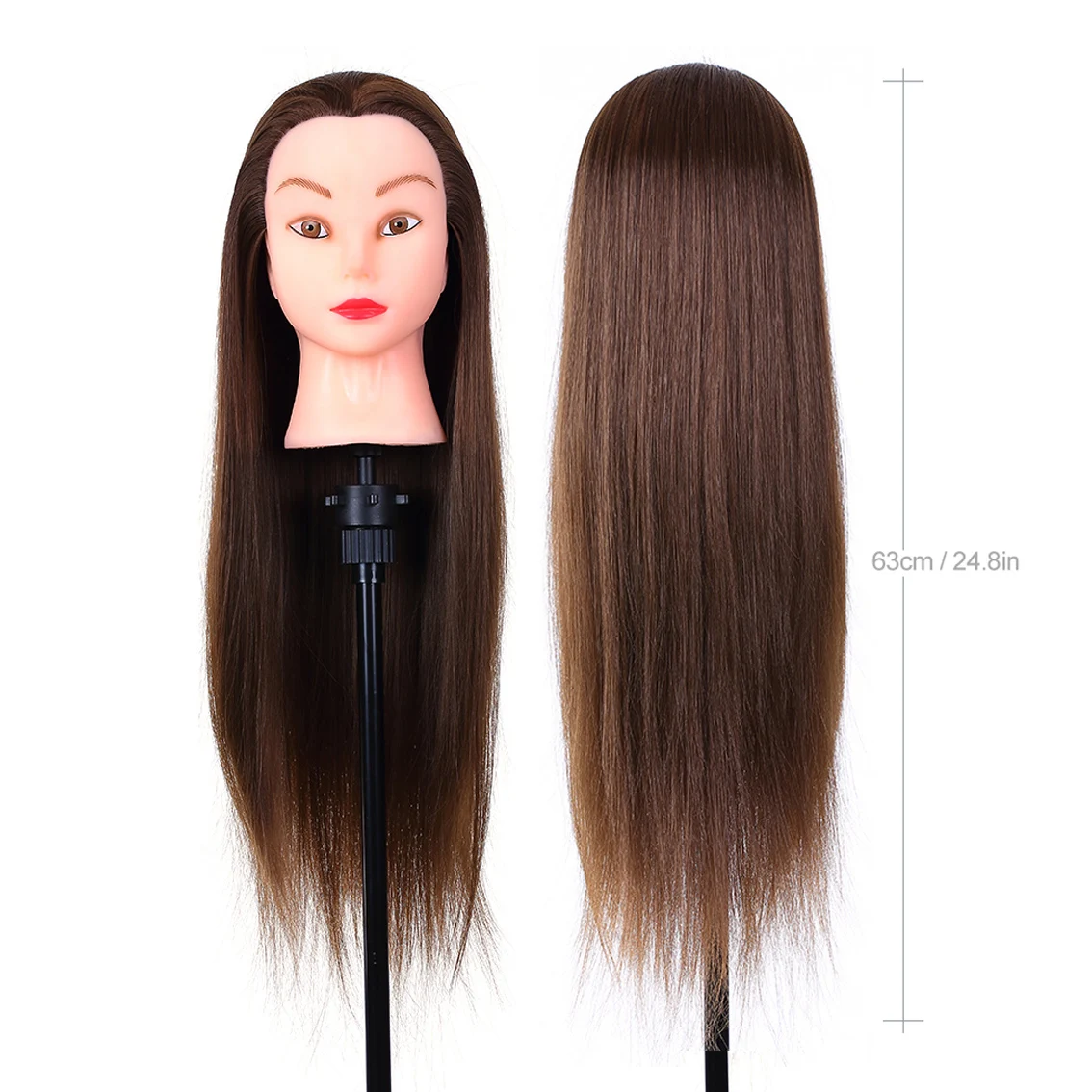 24 &quotманекен тренировки головы укладки волос длинные волосы манекен