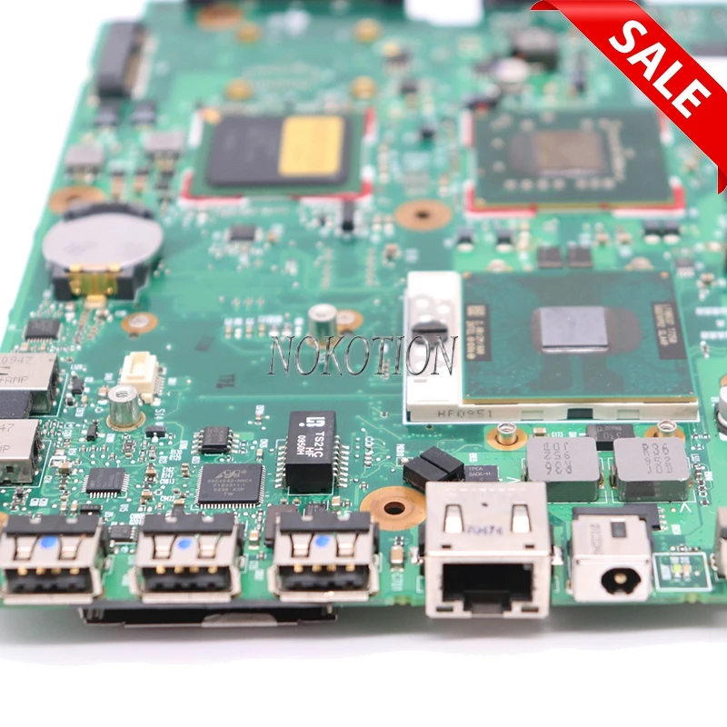 Материнская плата NOKOTION 538409-001 для ноутбука HP Compaq 510 610 GM965 DDR2 Бесплатный ЦП |