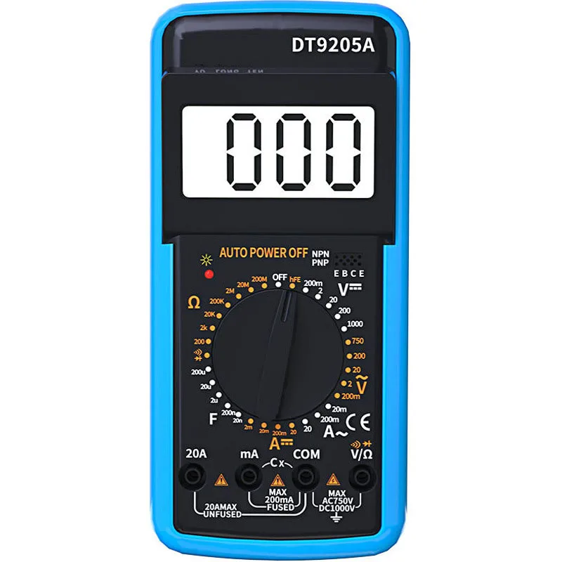Мультиметр побликам DT9205A Ручной Электронный цифровой дисплей Универсальный