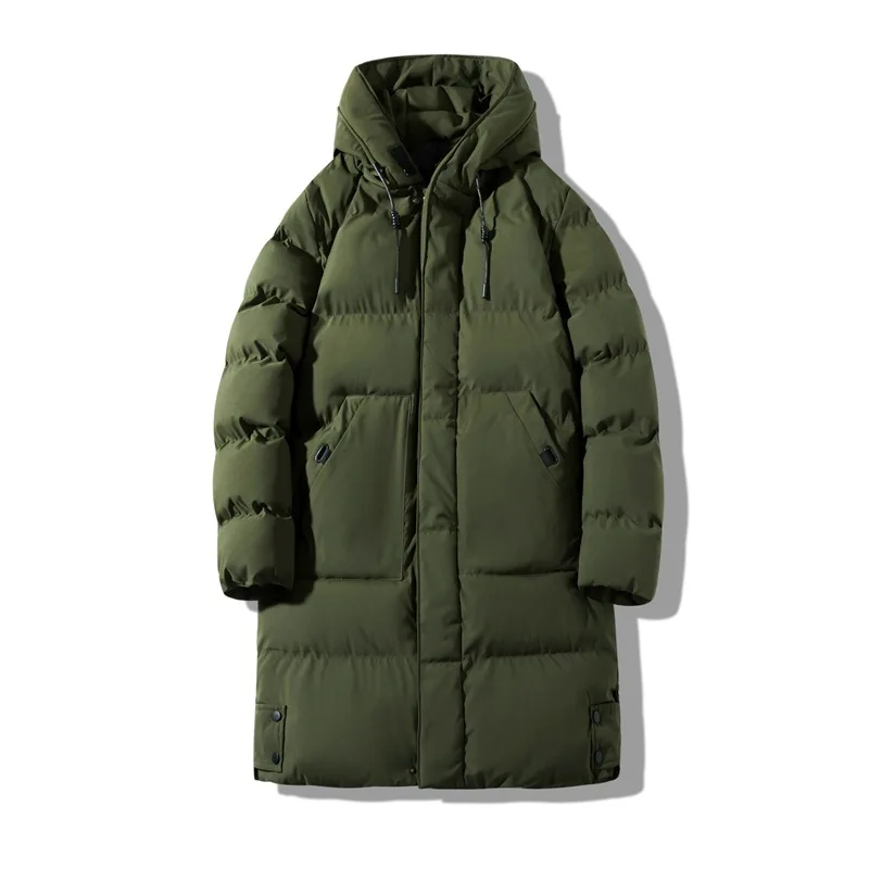 Men's Down Jacket New Medium and Long Size Padded Jacket Warm Coat Winter Coat Cotton-padded Jacket Men's Wear