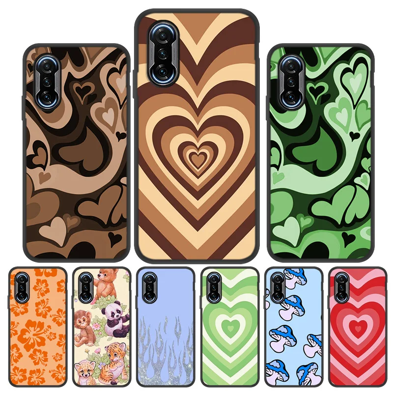 

Case For Xiaomi Poco X3 GT Case Heart Circle Silicone Poco X3 NFC M3 Pro F3 Funda Xiaomi Mi Note 10 11 Lite Ultra 10T Pro Cover