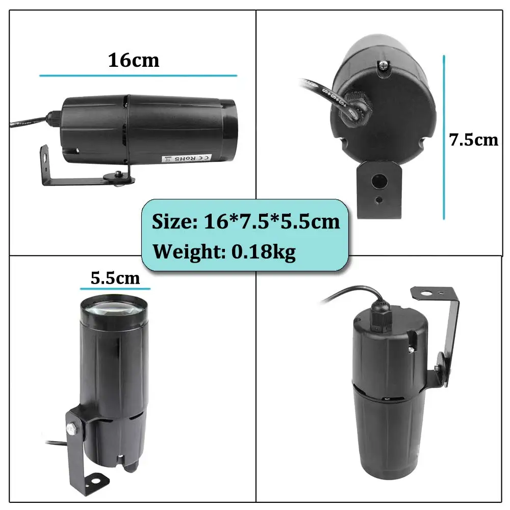 Светодиодный сценический Точечный светильник 3 Вт для дискотек диджеев точечный